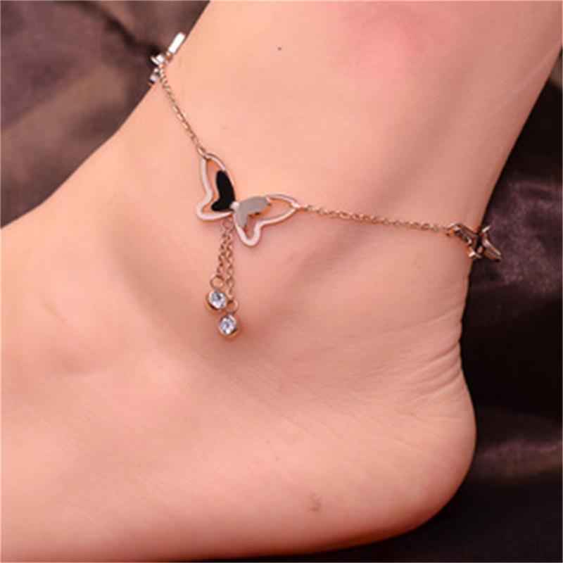 Product Introduction of Fashion Butterfly And  Pendant Anklets Women Yoga Beach Anklet 11