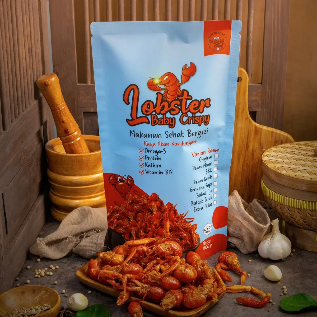Lobster Air Tawar Crispy 500g