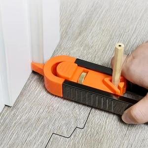 Woodworking Measurement Tool Set, Including 1 Profile Scribing Ruler & 2 Pencils, Woodworking Measuring Gauge Set, Professional Measuring Hand Tools For Home & Office