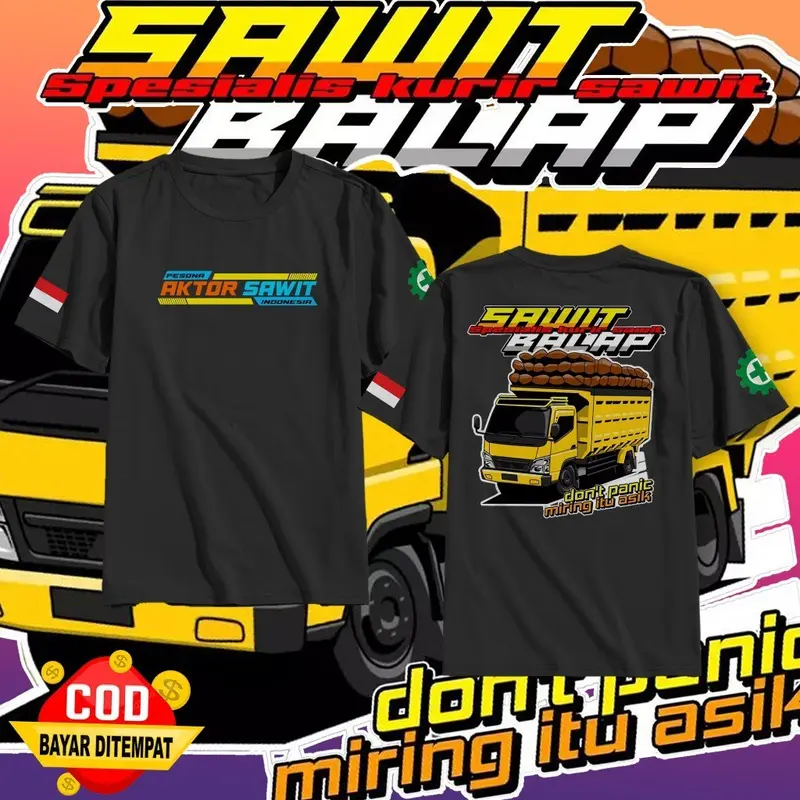 ARTAKAOS -  T-Shirt Kaos Distro Mobil Truk Sawit Balap | Kaos Driver Muda  | BAJU KAOS DISTRO CANTER MANIA | Kaos Driver Muda Terbaru 2023 | Kaos Aktor Jalanan | Baju Kaos Driver Sawit | Kaos Lengan Pendek pria Cocok untuk Pria & Wanita 0
