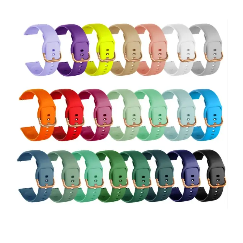22mm 20mm Silicone Band for Galaxy Watch 46mm 42mm Sports Strap for Samsung Gear S3 Frontier/Classic active 2 Huawei Watch 2