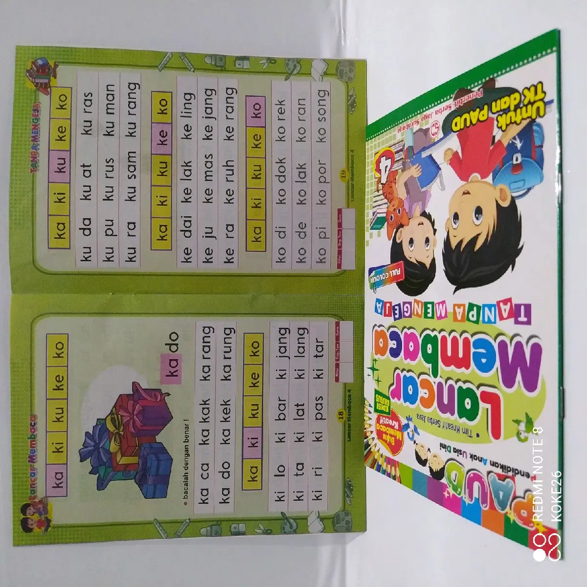 Paket 6 Buku Lancar Membaca Tanpa Mengeja Full Colour Untuk TK dan PAUD SJ Edisi Khusus Bestseller Books