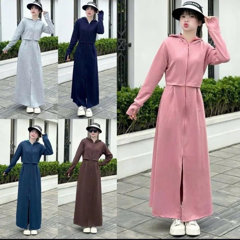 Áo Chống Nắng Nữ Toàn Thân Croptop 2 Lớp Chất Vải Umi Thời Trang và Bảo Vệ