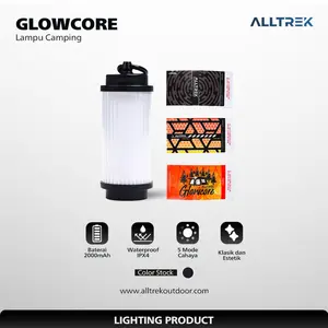 ALLTREK Lampu Camping GLOWCORE Camping Lamp Black