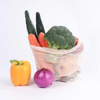 Gambar BAGGU Tas Belanja Lipat Vegetable and Fruit Cotton Mesh Bag M - BG1 - Beige, XL dari Cupang Guppy Kingdom Kota Tangerang 3 Tokopedia