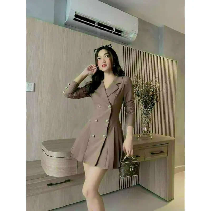 Đầm cotton lạnh sang trọng quý phái, vải cotton trẻ trung Đẹp xinh 3