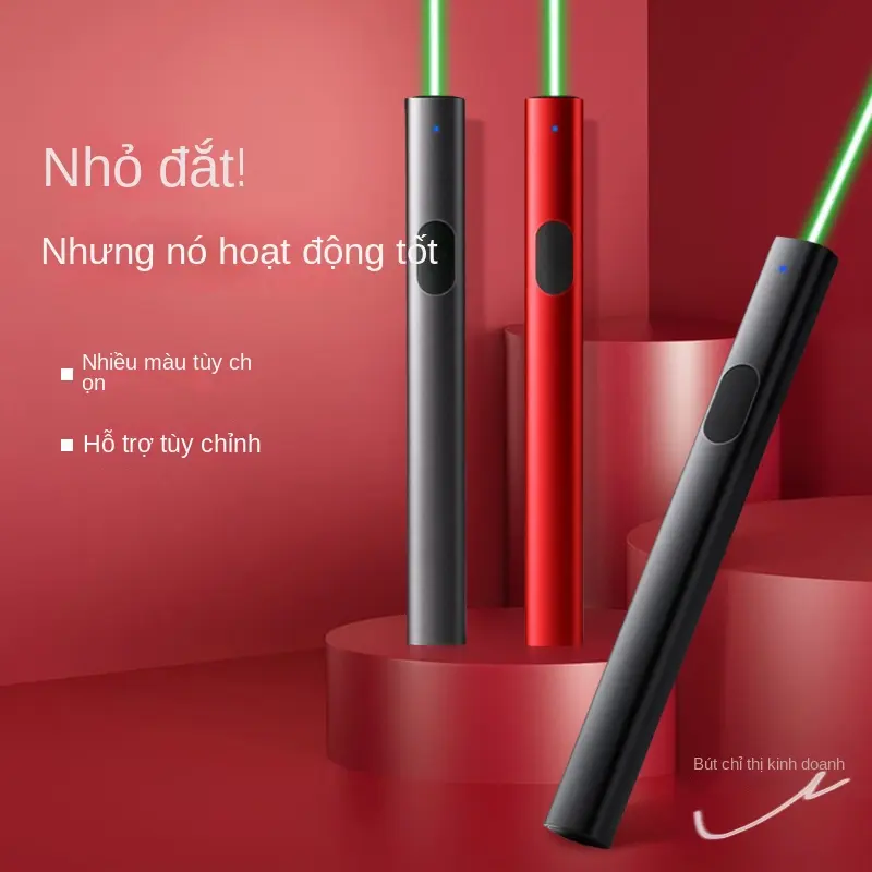 Bút Laser L1003, Có Thể Sạc Lại USB, Với Chùm Màu Xanh Lá Cây Và Màu Đỏ, Thích Hợp Cho Lớp Học Thông Minh Và Hiển Thị Bàn Cát