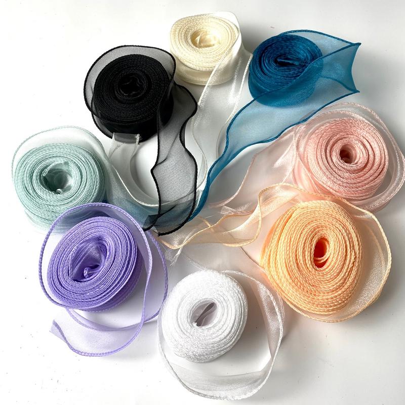 Cuộn Ruy Băng Voan Sóng Không Lõi 4 Cm Dài 9m