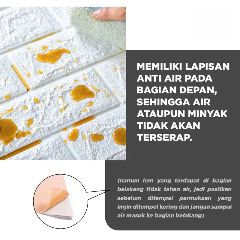 Paket 10 Lembar Wallpaper Dinding Foam 3D Motif Gambar Anak Lucu / Stiker Dinding Walpaper Dekorasi Kamar Anak Lucu 2