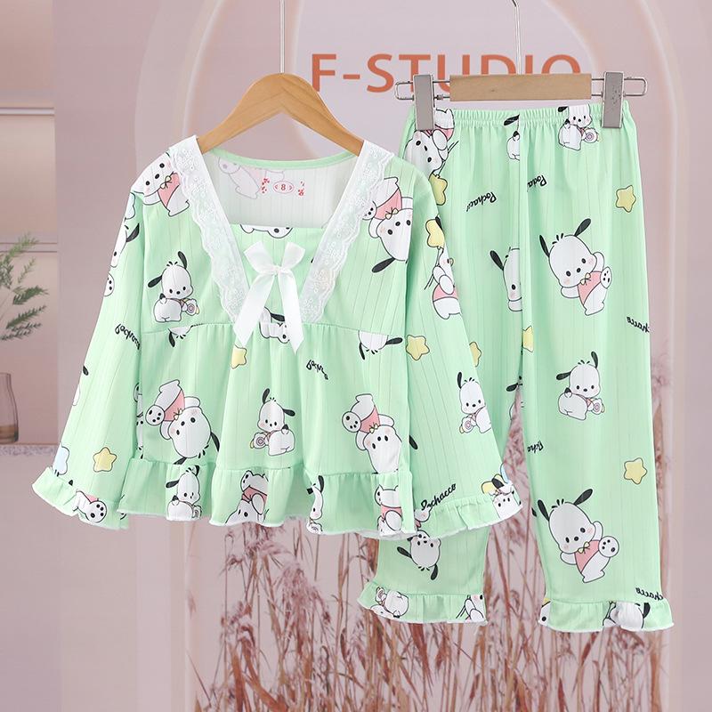 Product Introduction of Bộ Đồ Ngủ Bé Gái, Bộ Sưu Tập Mùa Xuân Và Mùa Thu, Dài Tay, Phong Cách Hàn Quốc, Thoải Mái Và Thường Ngày, Thích Hợp Cho Trẻ Em Và Bé Gái, [Thanh Toán Khi Nhận Hàng], Bộ Đồ Ngủ Cho Bé Gái 15