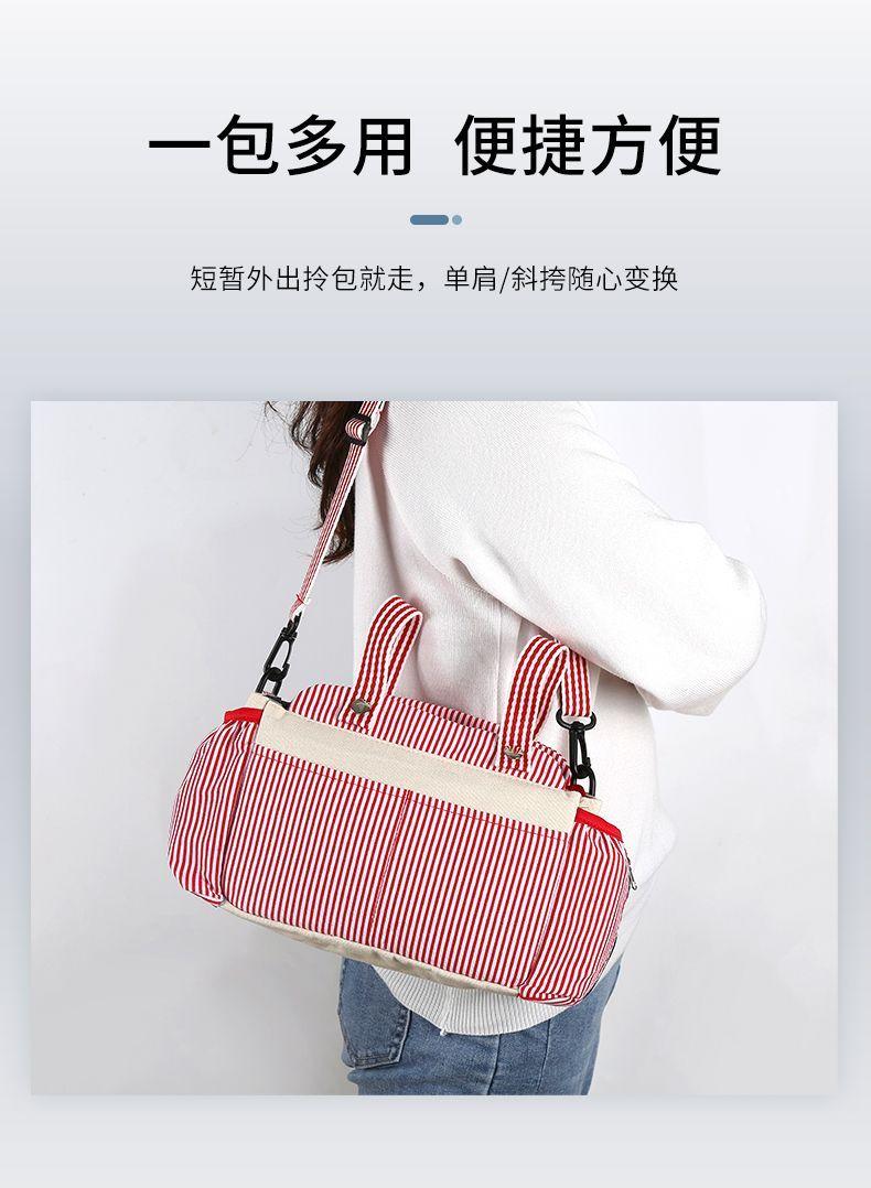 Product Introduction of Baby Slippery Artifact Canvas Hanging Bag Diaper Bag Multi functional Large Capacity Mommy Bag Baby Bag 4