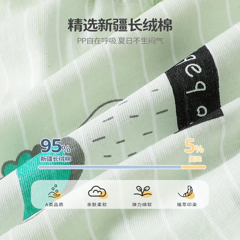 Baby Bread Pants Summer 2025 Korean Style Class a Pure Cotton Infant Toddler Baby Underwear Boy's All Cotton Shorts Children's Underwear 1