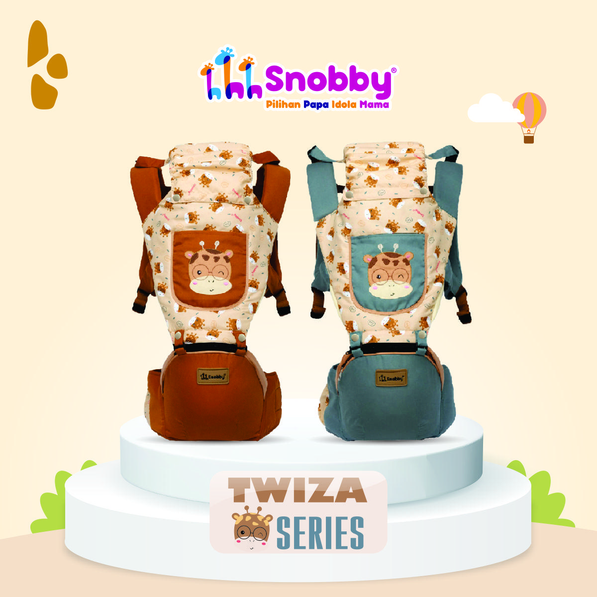 Snobby Gendongan Hipseat Twiza - TPG6943 Bayi Gendong