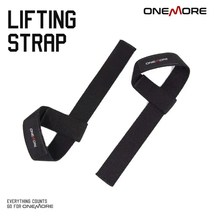 2Pcs ONE MORE Lifting Strap Hand Power Gym Fitness