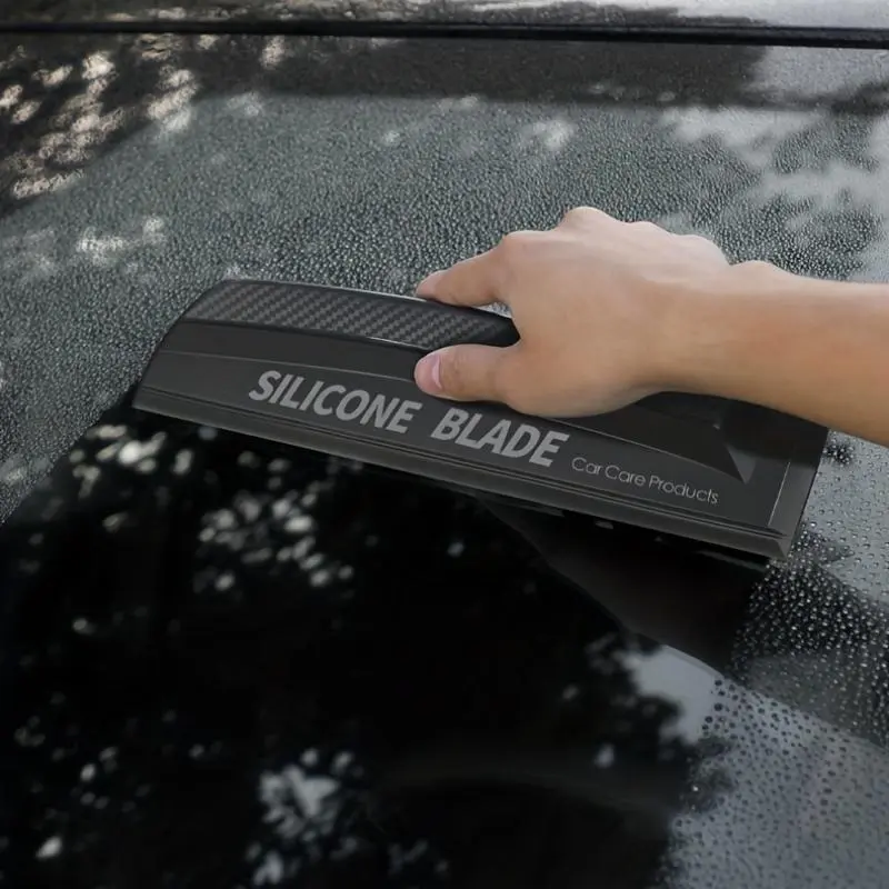 Car Window Squeegee, Non-scratch Soft Silicone Handy Squeegee, Water Window Wipe Dry Blade 3