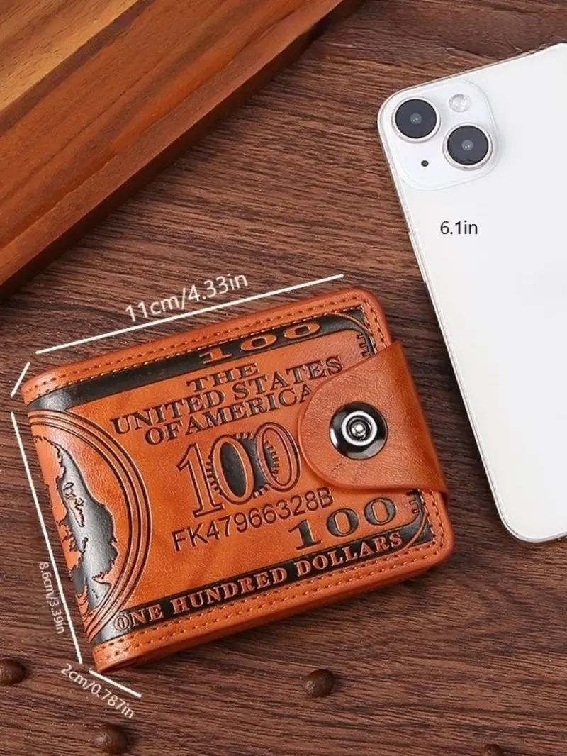 Product Introduction of Men's Vintage Style Wallet, Casual Trendy Card Holder, Fashionable Wallet for Daily Use 1