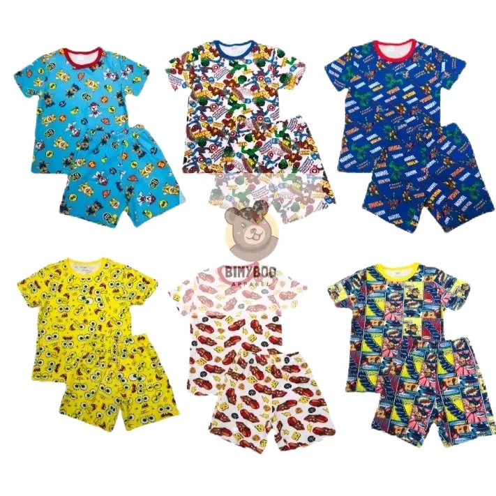 BOY terno T-shirt short Sticker  for kids