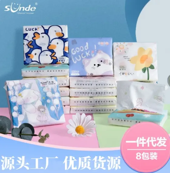 Tisu Kering Bermotuf Lucu Mini / Cute Patterned Tissue Paper