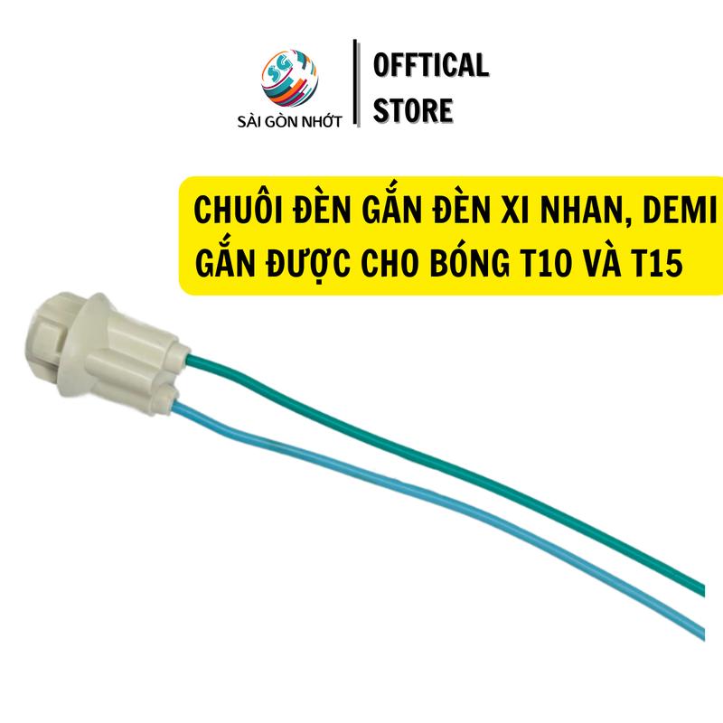 1 ĐUÔI ĐÈN CHÂN T10 T15 gắn Xi Nhan, Demi Xe Máy Xe Điện, Lắp Đèn Xe Ô tô