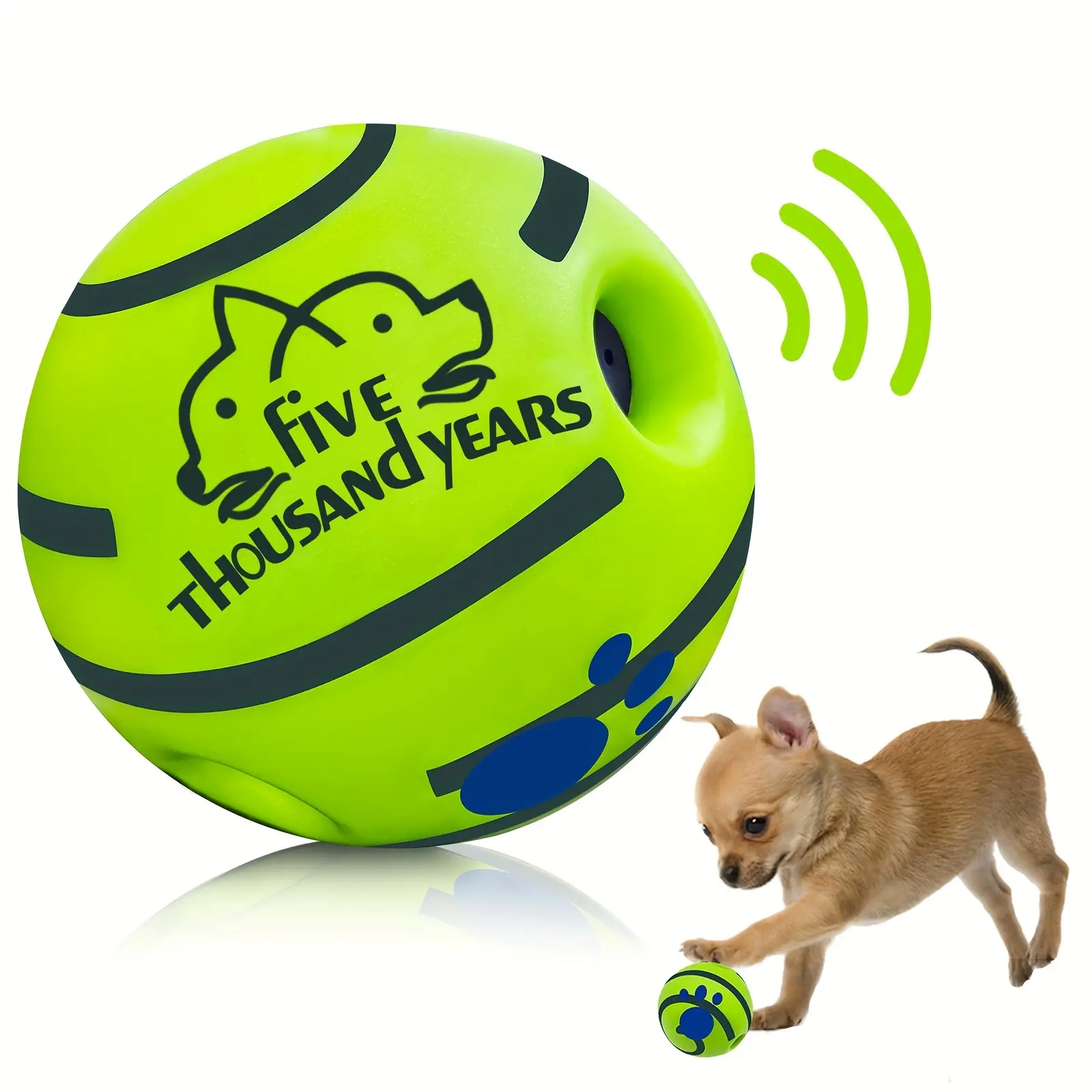 Pet voice ball toy, dog intelligence training ball toy, no battery required