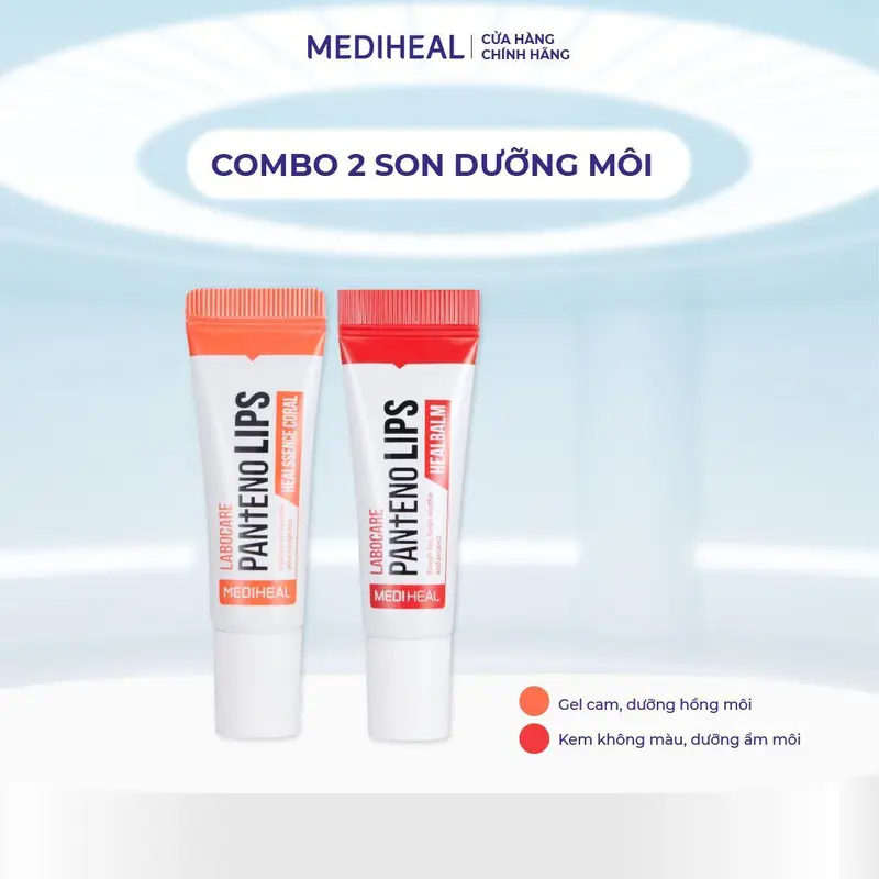 [ITN] Combo 2 Son Dưỡng Môi Mix các loại Mediheal Labocare Pantenolips 10ml 3