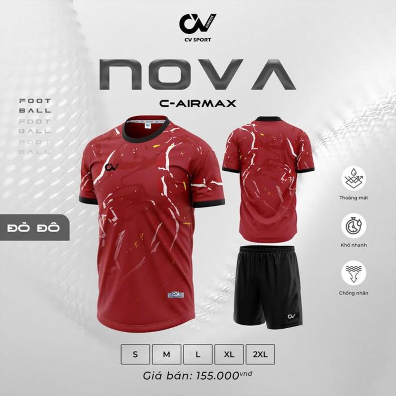 Product Introduction of QUẦN ÁO BÓNG ĐÁ, ĐỒ ĐÁ BANH NAM NỮ CV NOVA - CHẤT LIỆU VẢI SIÊU THOÁNG MÁT, CO GIÃN, THẤM HÚT GIÚP THOẢI MÁI HOẠT ĐỘNG - THIẾT KẾ TINH TẾ ĐẸP MẮT - NHẬN IN TÊN SỐ TỪ 1 BỘ, IN TÊN SỐ ĐỘI NHÓM - JUST BÉO SPORTS 17