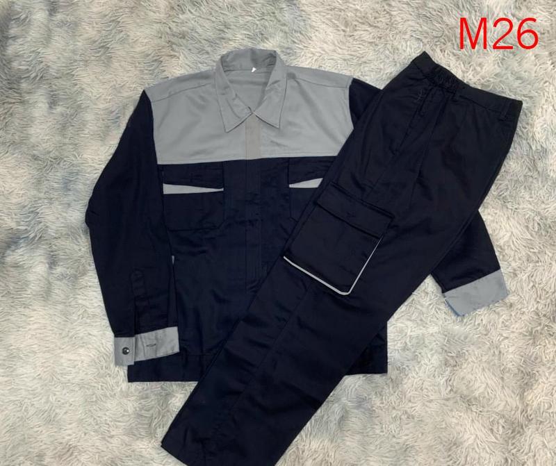 Quần áo bảo hộ lao động đẹp $ rẻ, vải kaki nam định loại dày 3.1 (M26)