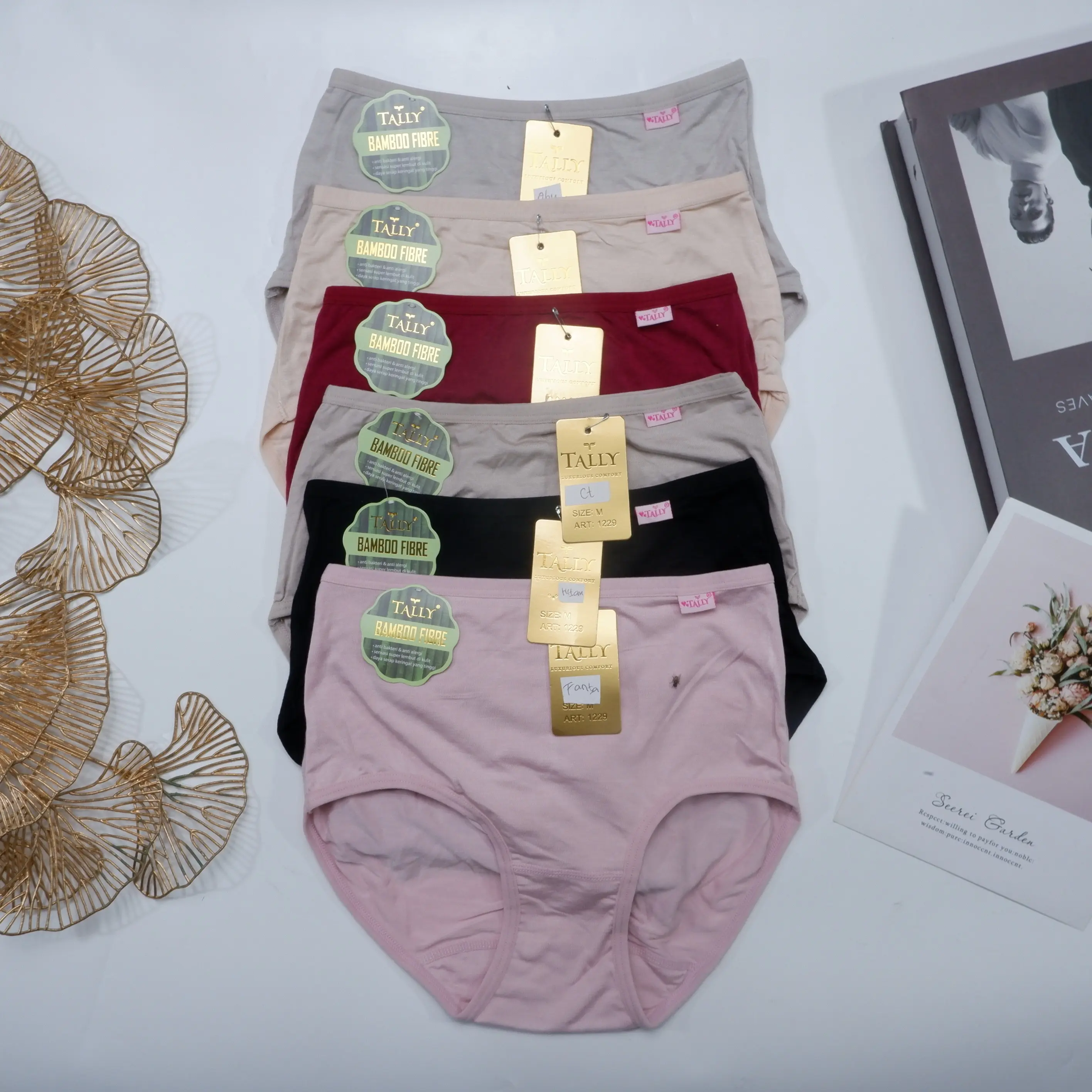 Tally Cd Celana Dalam 1229 | Katun Bamboo | High Waist / Maxi | Size m-3xl
