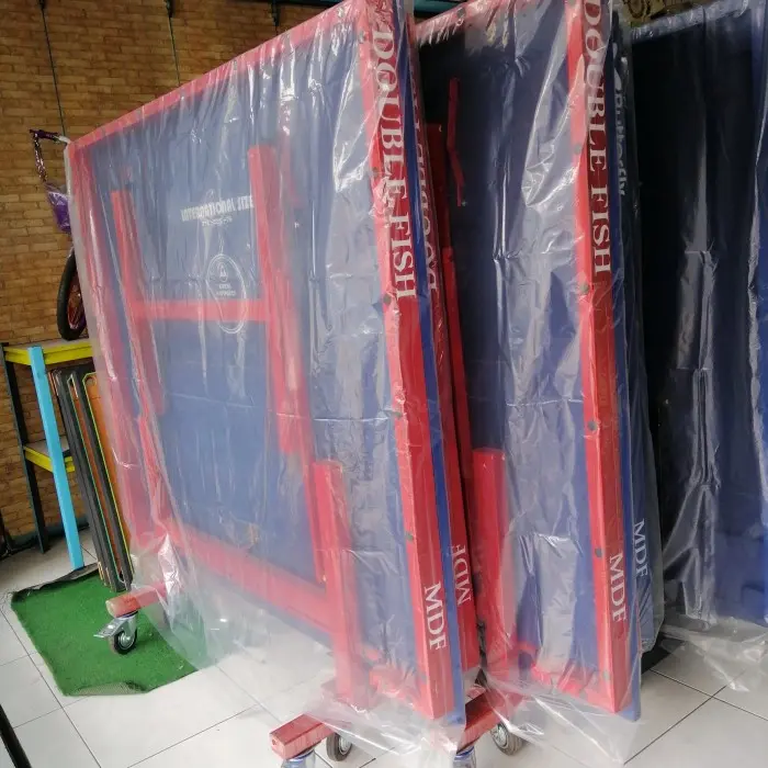 Meja Pingpong MDF 18 mm Tenis Ping Pong Roda Bagus Besar Rem Bandung - Meja Saja
