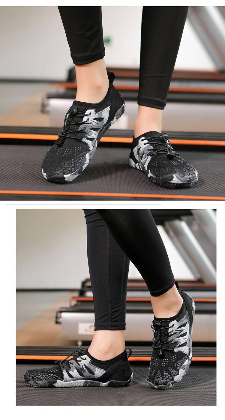 Product Introduction of Upstream Shoes Non-Slip Indoor Fitness Men And Women Soft Bottom Shock Absorber Treadmill Pilates Skipping Rope Yoga Shoes Deep Wading 23