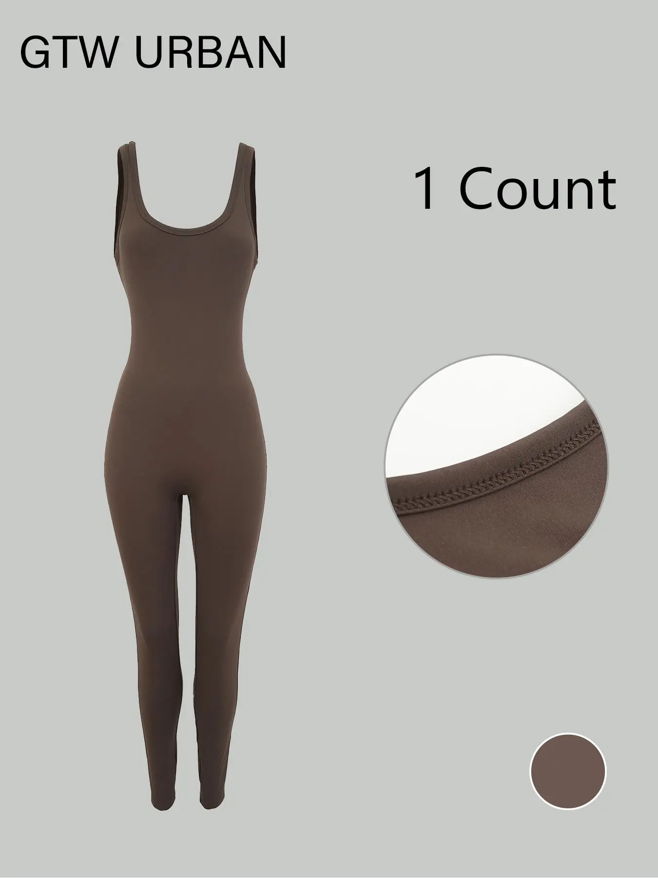 Women's Solid Color Jumpsuit, Casual Comfy Sleeveless Jumpsuit for Summer, Women's Clothes for Daily Wear