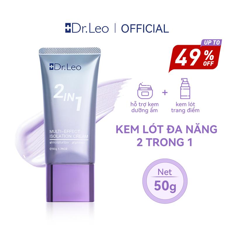Dr.leo KEM LÓT ĐA NĂNG 2 TRONG 1 kem lót Da Năng  Trang Diểm Đế Chống Thấm Nước 50g Hỗ Trợ Dưỡng ẩm Làm Sáng Hỗ Trợ Kiểm Soát Dầu Lâu Trôi Cosmetic