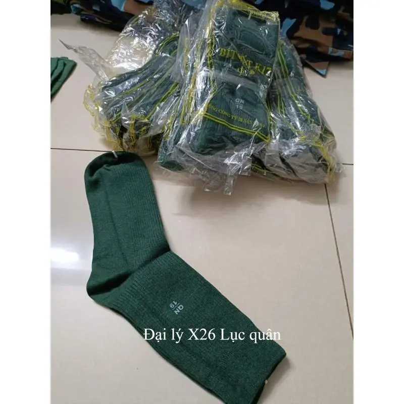 Tất cao cổ màu xanh rêu hàng chuẩn QN loại 1 3
