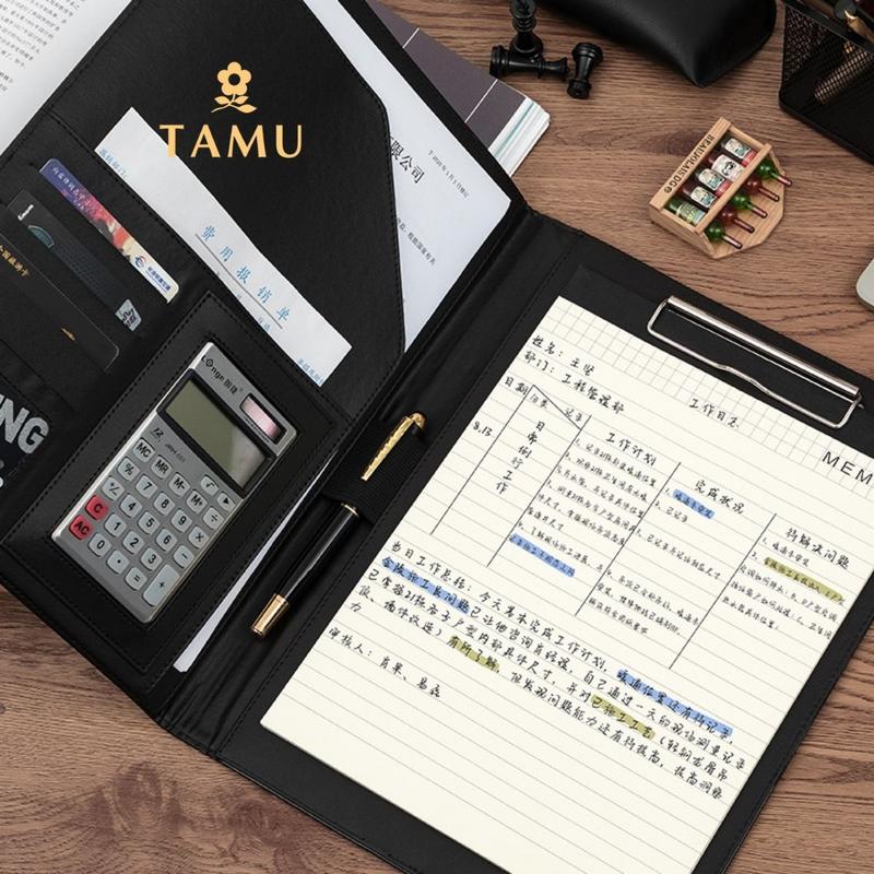 Cặp đựng hồ sơ da TAMU, cặp bán hàng kinh doanh, cặp hợp đồng, cặp đàm phán đa năng, sổ tay doanh nhân đa năng