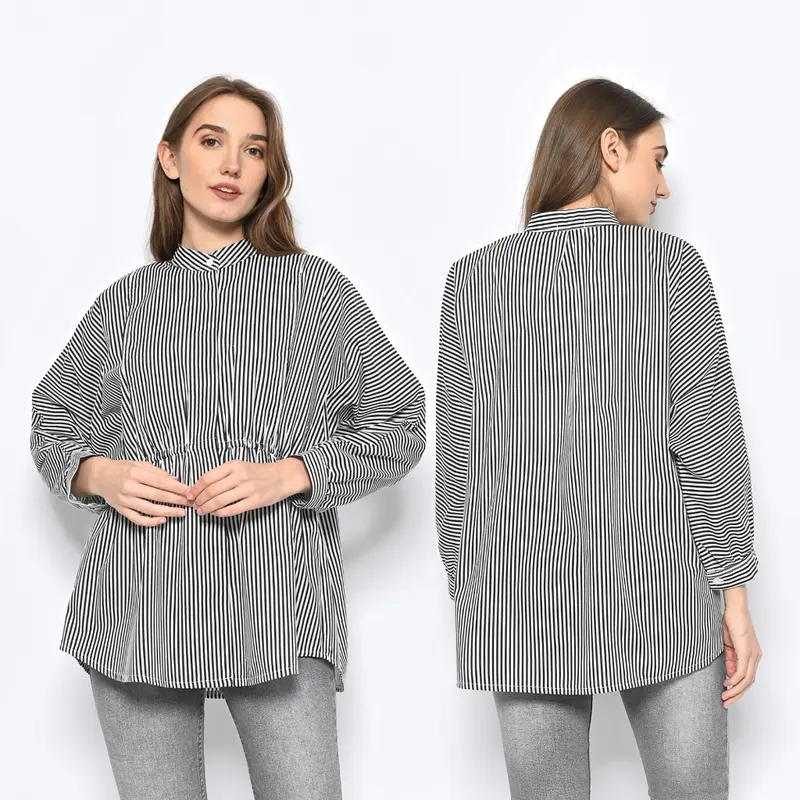 Vertical Stripe Blouse (Atasan Hamil & Menyusui) 4