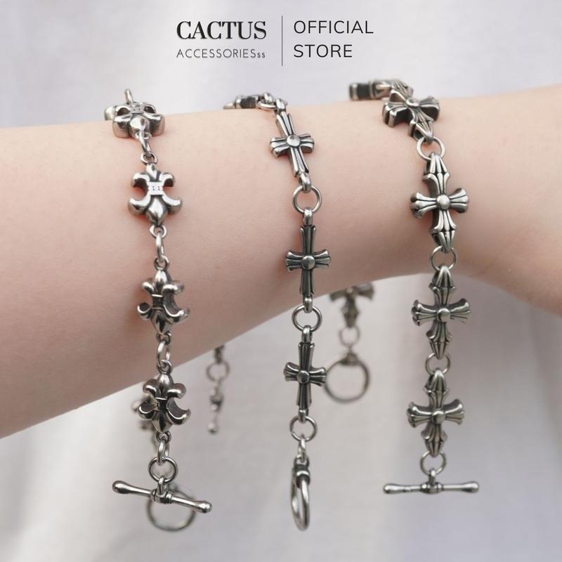 VÒNG TAY CHROME HEART THÉP TITAN KHÔNG GỈ 1 Phụ Kiện