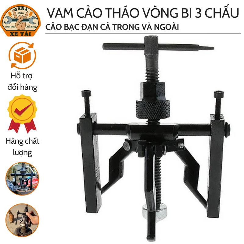 Vam Cảo Tháo Vòng Bi, Cảo Bạc Đạn 3 Chấu 15-45mm, Tháo Được Cả Vòng Bi Trong, Bi Ngoài Vietnam Bảo hành của nhà cung cấp