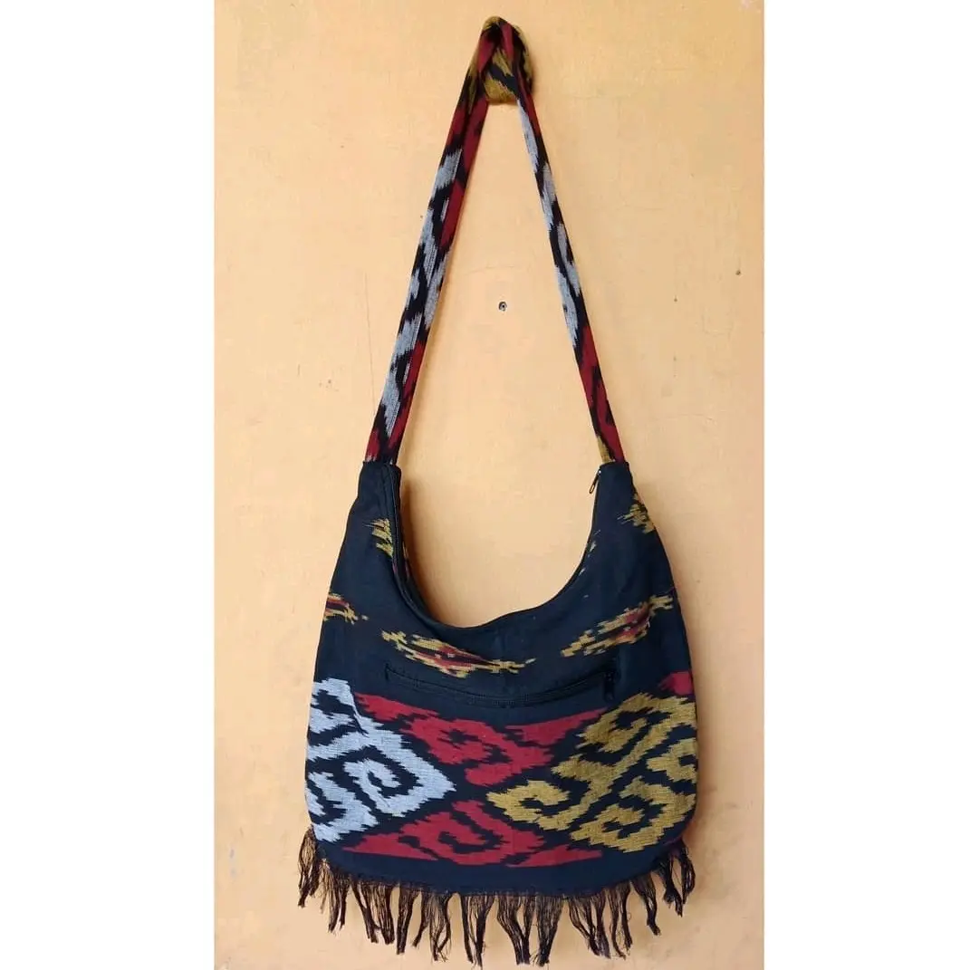 Tas Tenun Lombok Selempang Besar Tas Etnik Pria Wanita Tas Outdoor Pendaki Traveller