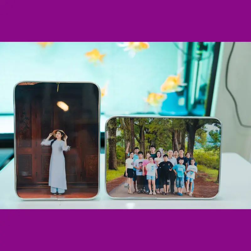 Ảnh Tráng Gương 4K 15x21cm Để bàn làm việc, Bàn học tập Decor Khung Tranh Decor Phòng Trang Trí Nhà Treo Tường Đồng Decor Tường frame  photo 8