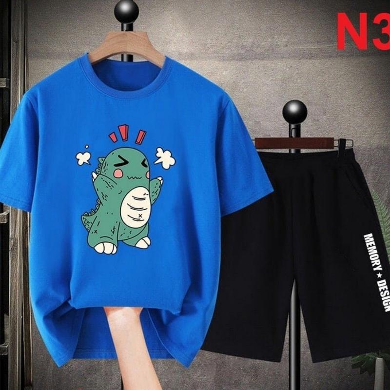 Bộ Quần Áo Thể Thao 28kg đến 125kg/  BIGSIZE chất thun lạnh Tay ngắn Có hoa Sport Chạy Bộ Tập Thể Dục Thể Dục Tập Gym Đá Banh bộ  đồ Nam Top