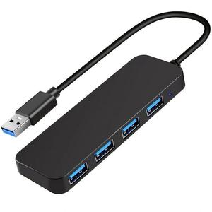 Hub USB 4 en 1, Divisor de 4 puertos USB 3.0, Adaptador multifuncional USB 3.0 para uso en laptop, computadora y teléfono
