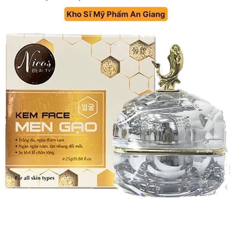 Kem Dưỡng Da Mặt Nicos Thanh Nhi - Làm Sáng Da, Giảm Sạm Nám, Tàn Nhang - Dung Tích 25 Gam - Làm Đẹp Da