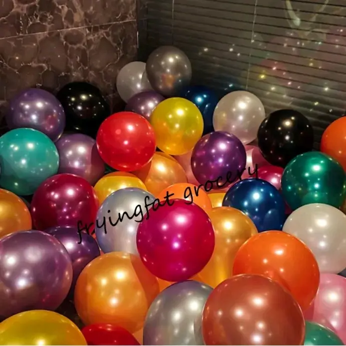 balon latex metalik 12"