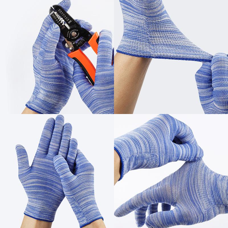 Product Introduction of 1Pair Stripe Nylon Gardening Gloves Color Non-Slip Working Gloves Housekeeping Gloves For Yard Cleaning Planting Working 21