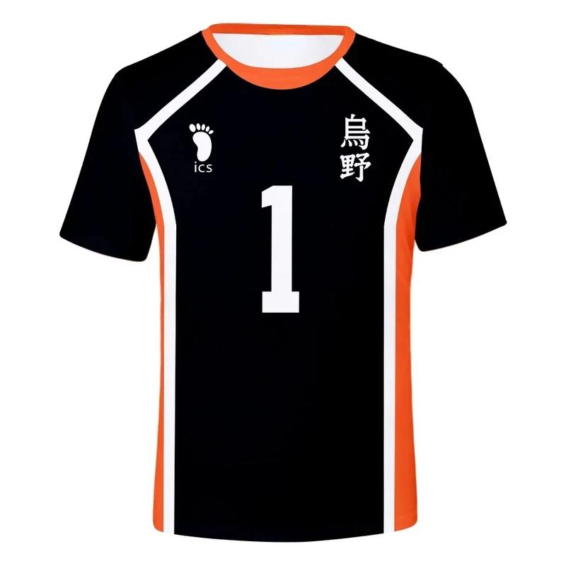 Product Introduction of Summer Haikyuu Short Sleeve Tops Men 3D T-shirt Volleyball Team Uniform Training Clothes Women Tshirt Casual Printing T Shirt 3