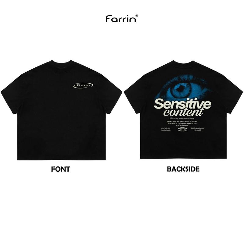 Áo Thun BOXY 280gsm - FARRIN - Sensitive - Cotton 2C  Nam Menswear áo hust quần cạp trễ nam áo đạo tỳ Cổ Tròn