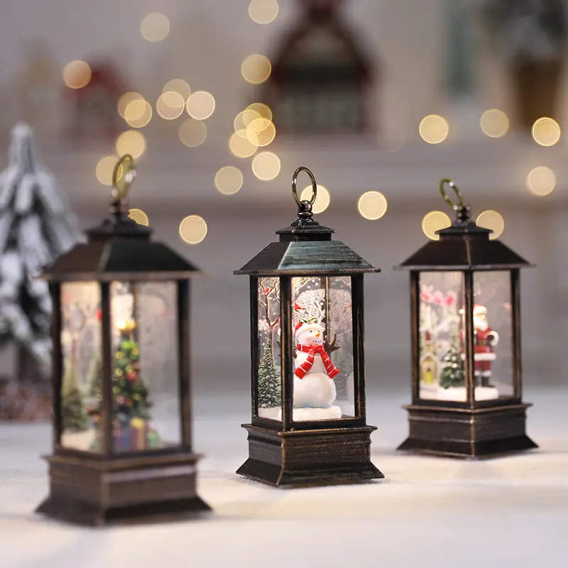 Đèn Pha Lê Ông Già Noel Đèn Ngủ, Thiết Kế Đơn Giản Thời Trang, Đồ Trang Trí Năm Mới XMAS, Thích Hợp Để Trang Trí Tiệc, Đèn Tạo Không Khí Đầy Màu Sắc, Đồ Trang Trí, MOYUr, Năm 2025