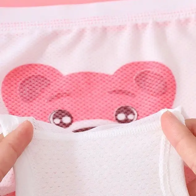 [ Bé tròn tăng size](9-40kg )Set 4 Quần koromi Gấu Dâu thông hơi cho bé gái xì chun baby 8