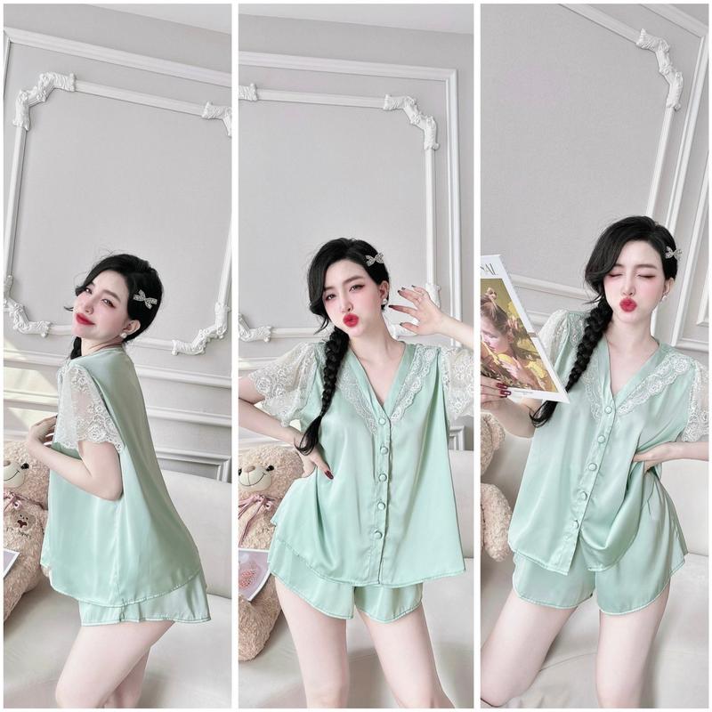 Product Introduction of Bộ đùi latin mặc nhà viền ren nút bọc 40-60kg 8