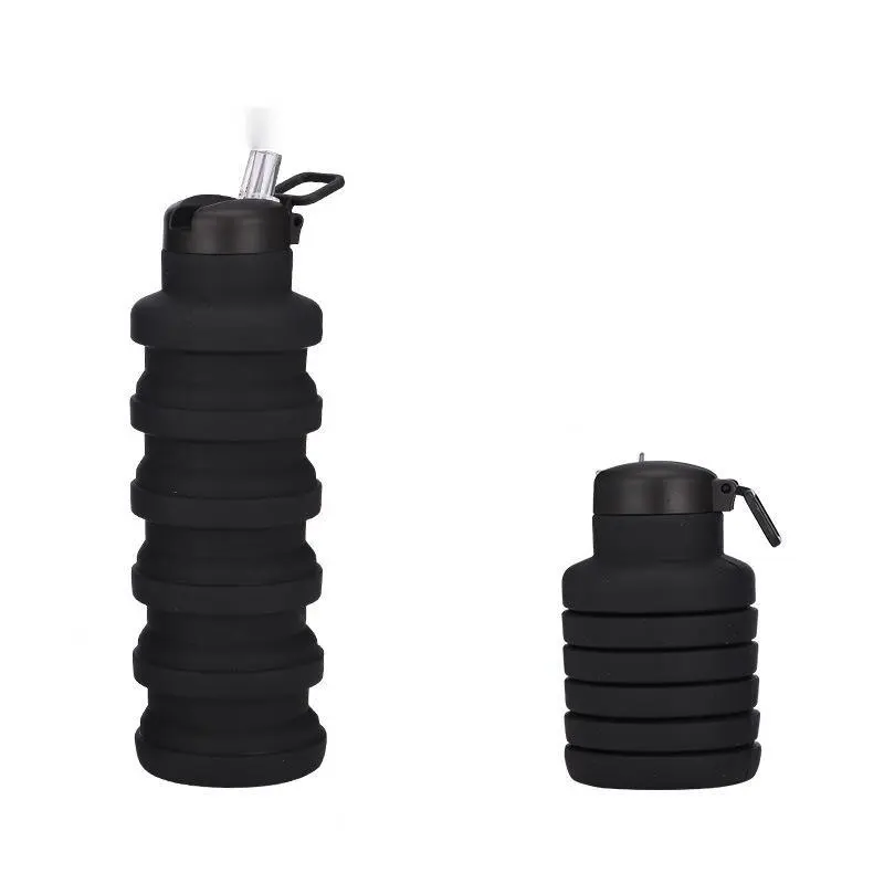 Collapsible Water Bottle, Creative Portable Sports Water Bottles, Silicone Drinking Bottle for Outdoor Sports